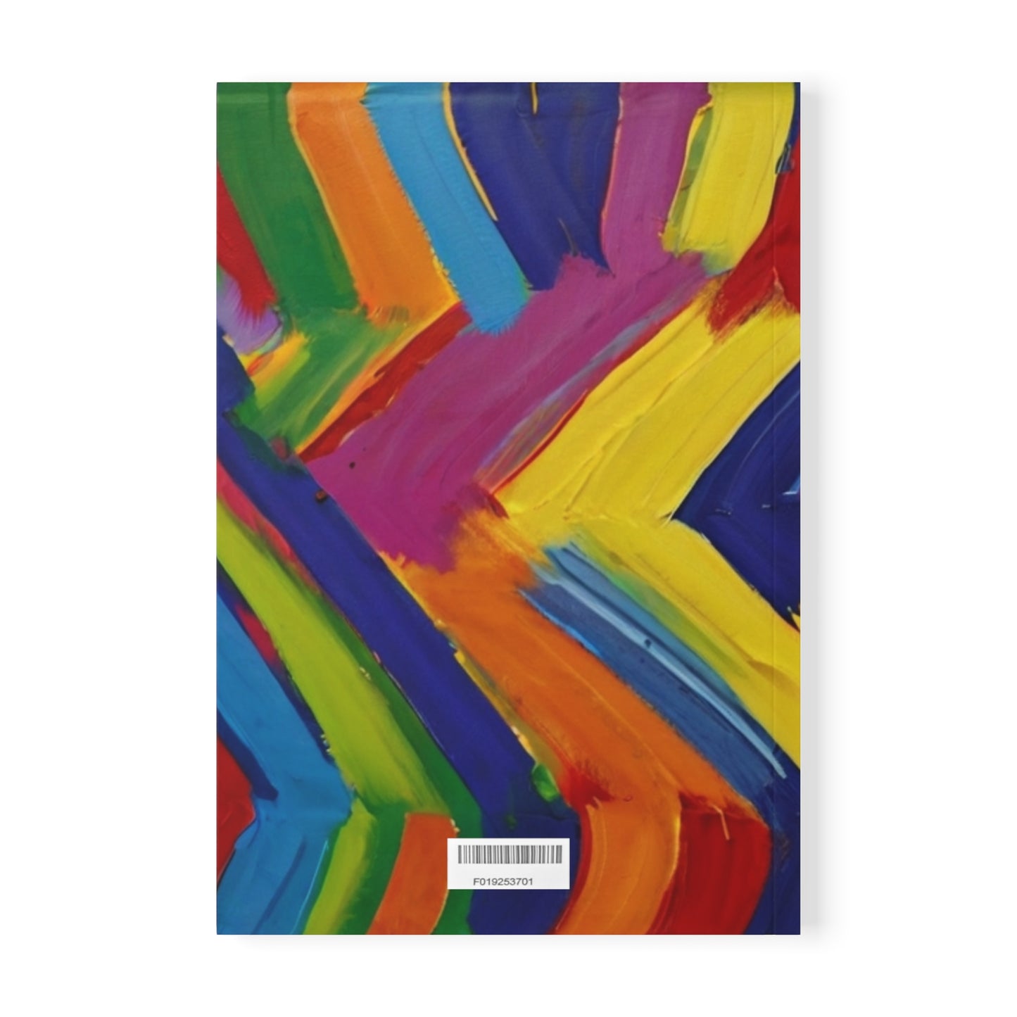 Messy Paint Zigzags - Softcover Notebook, A5