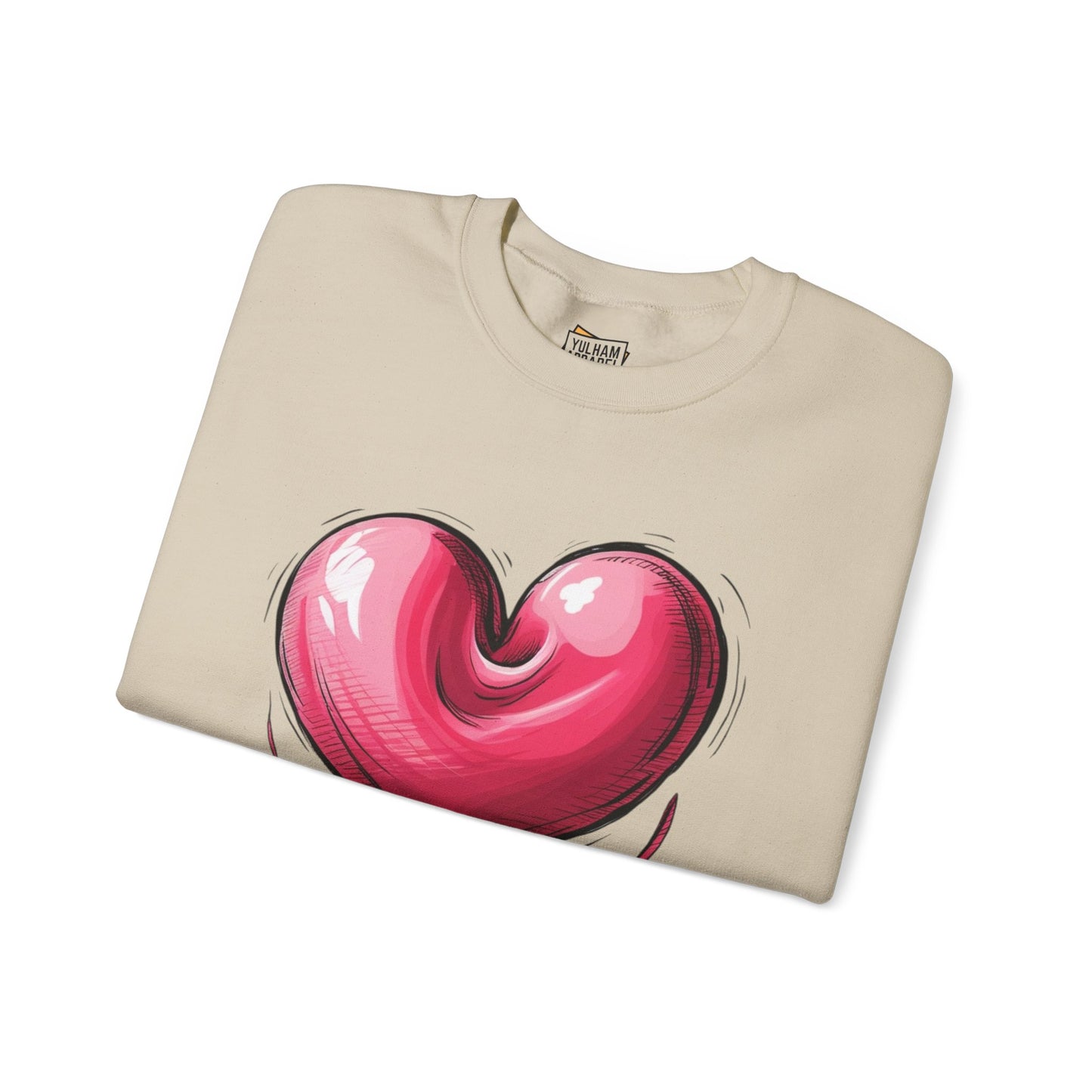 Deflating Love Heart - Unisex Crewneck Sweatshirt