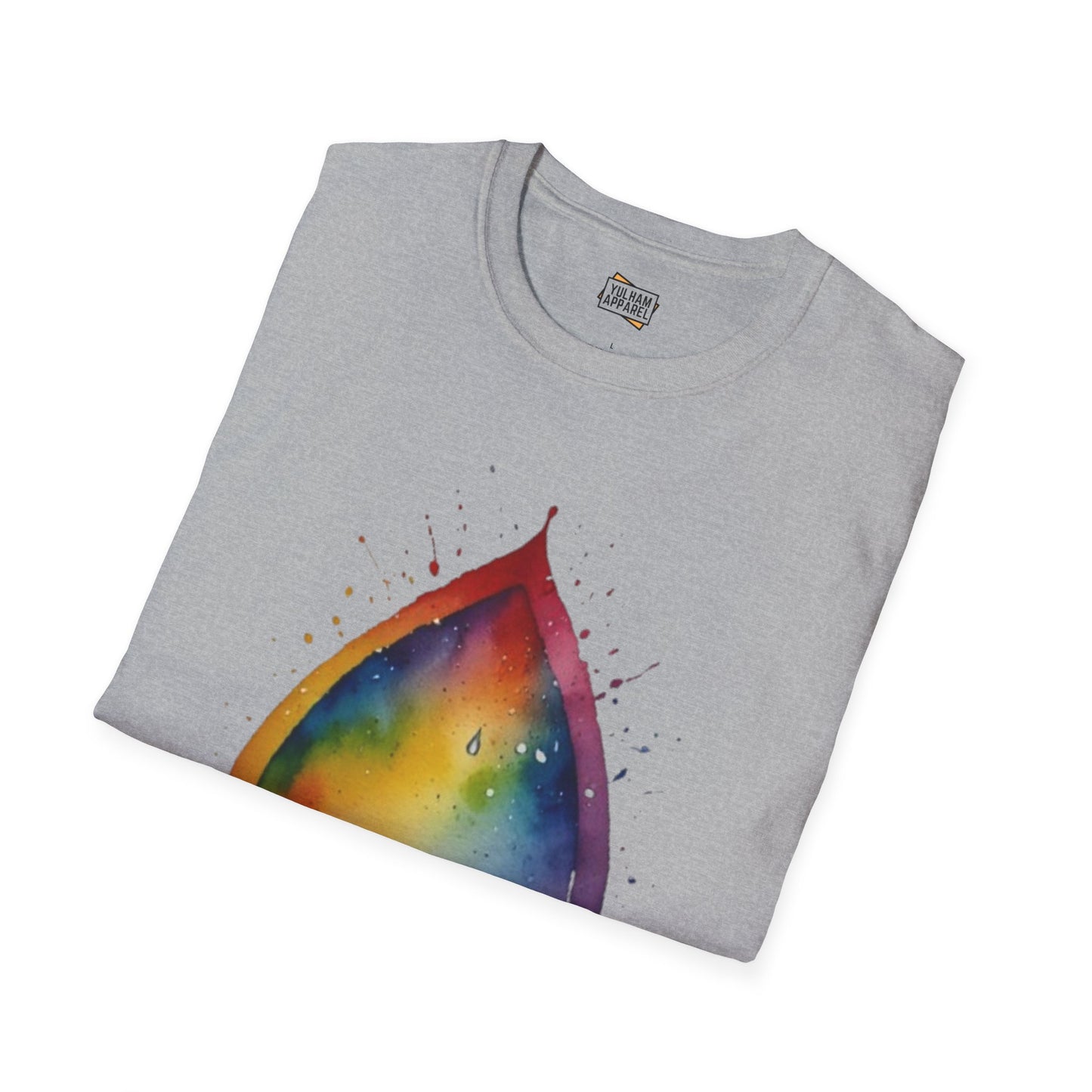 Colourful Watercolour Raindrop - Unisex T-Shirt