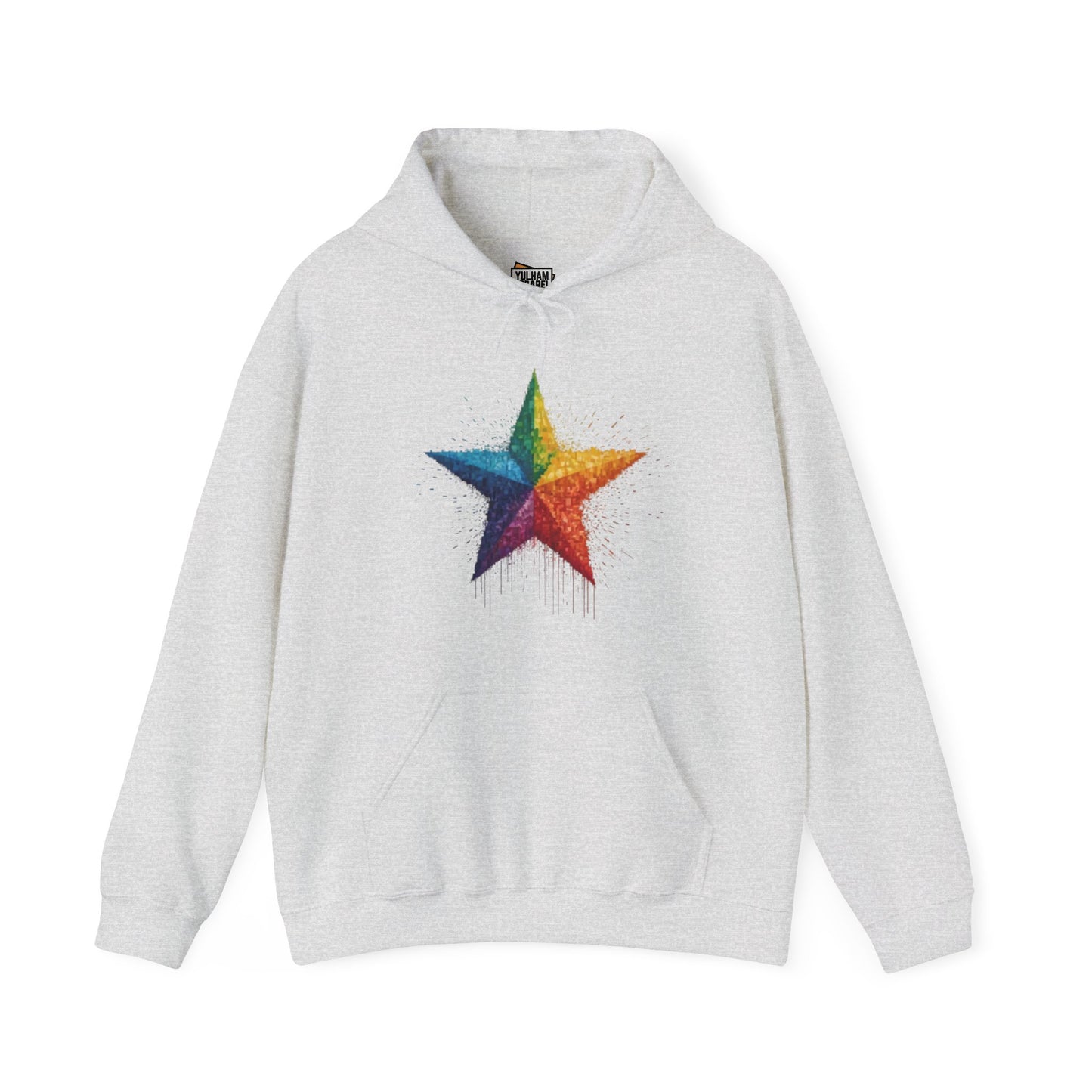 Pixelated Star - Unisex Hooded Sweatshirt