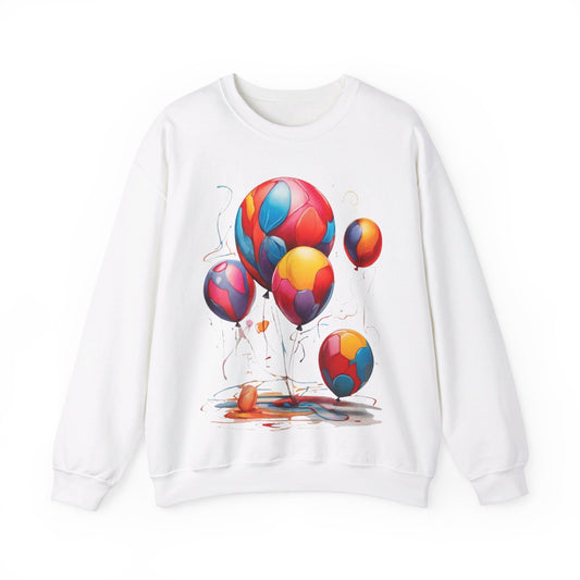 Colourful Messy Balloons - Unisex Crewneck Sweatshirt