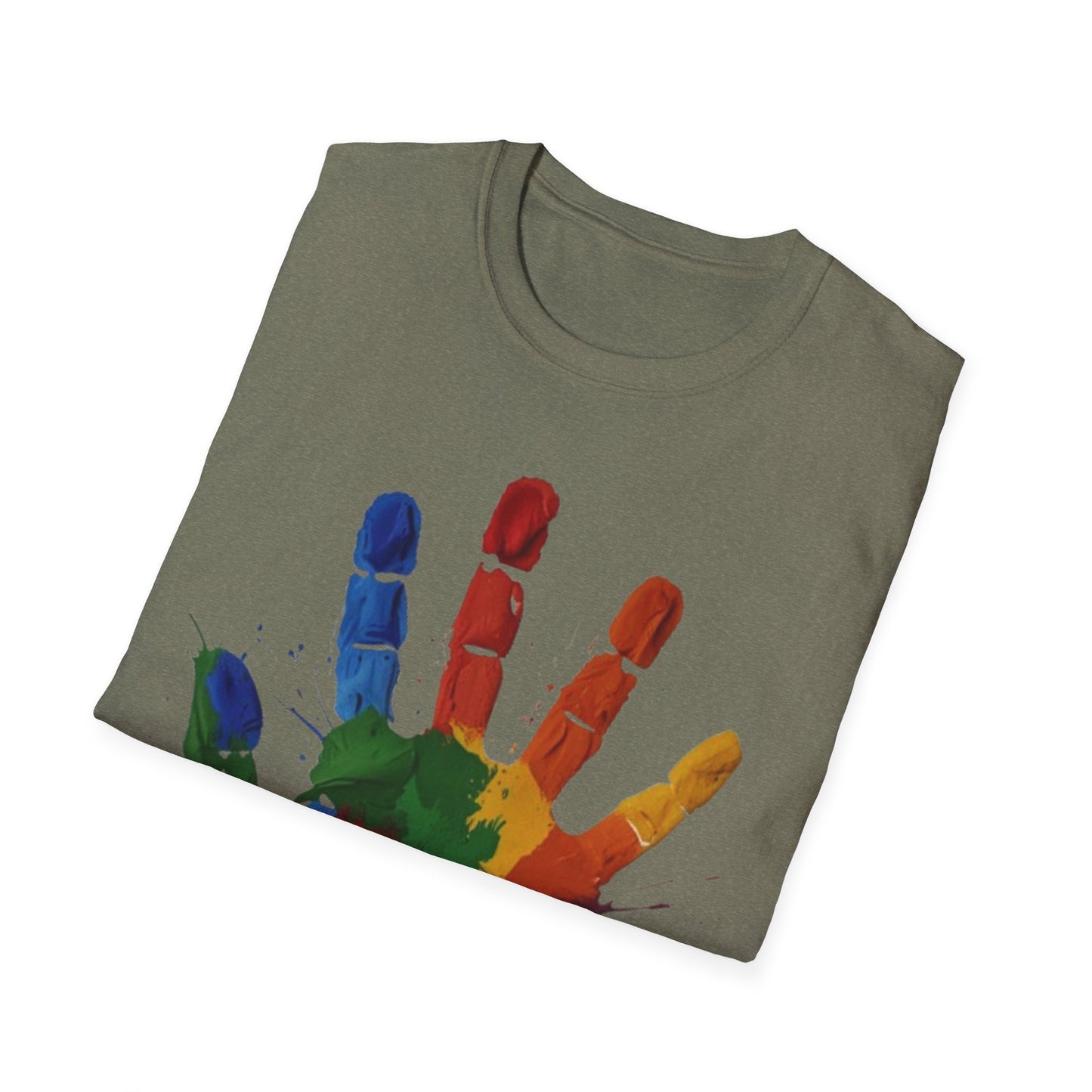 Colourful Messy Fingerprint - Unisex T-Shirt