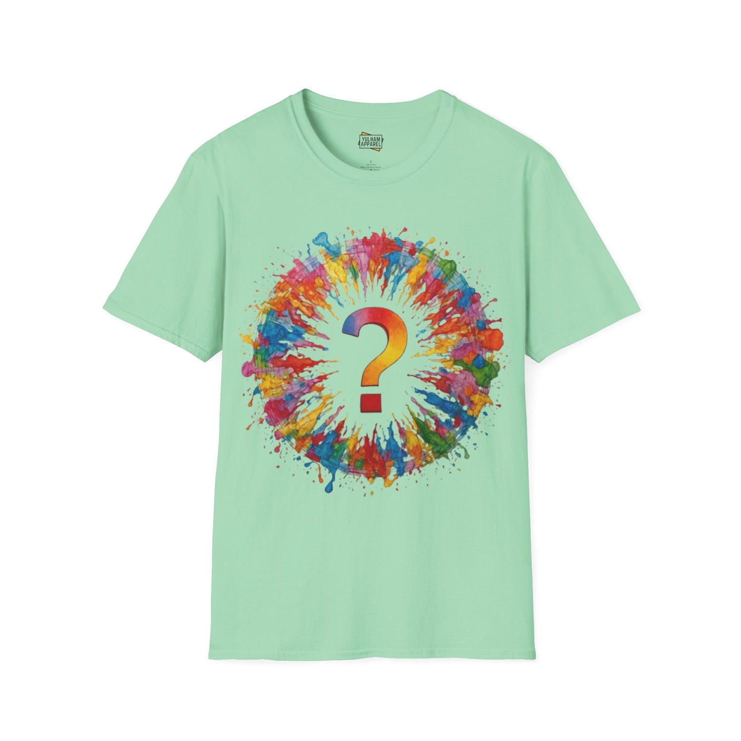 Colourful Messy Question Mark - Unisex T-Shirt