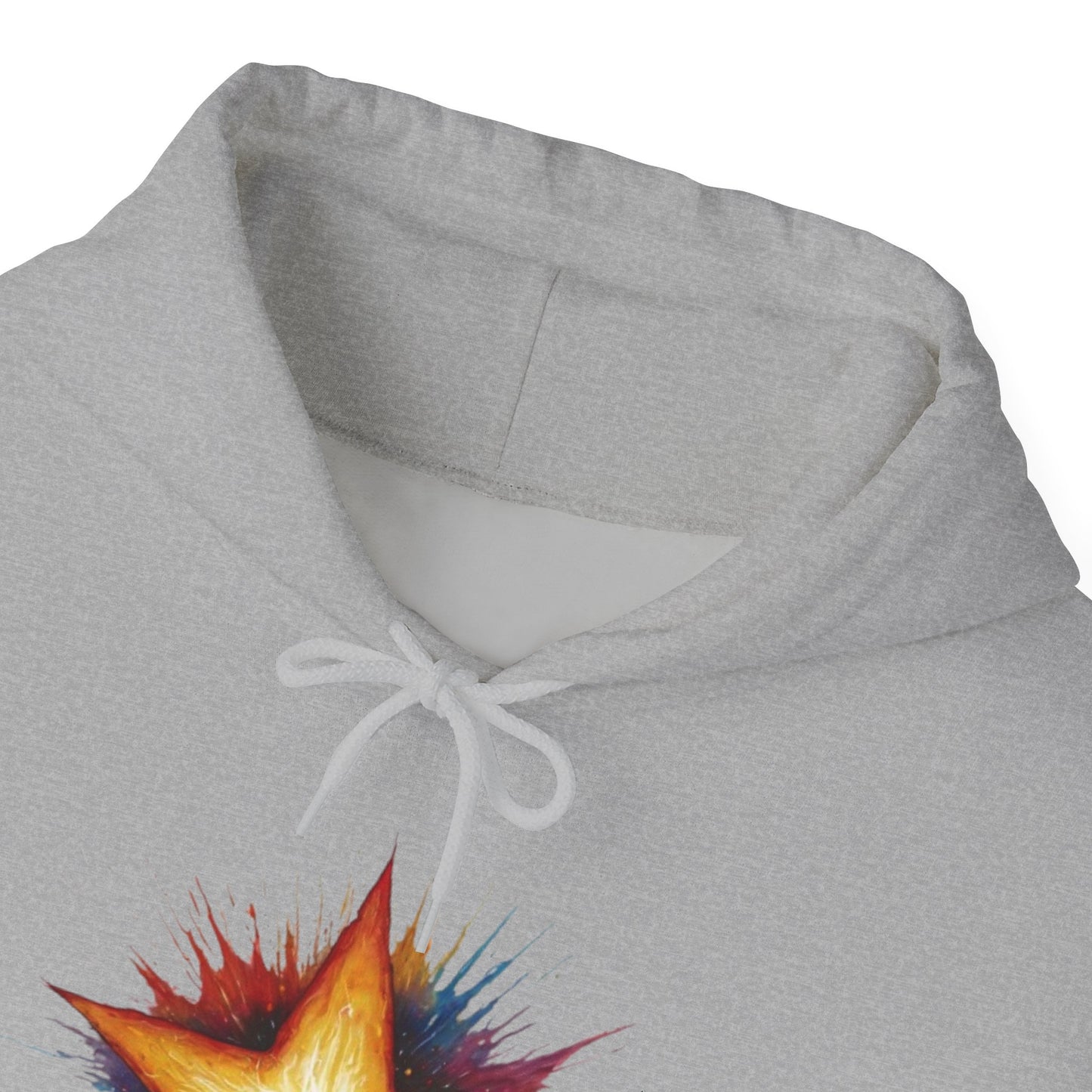 Burning Golden Star - Unisex Hooded Sweatshirt