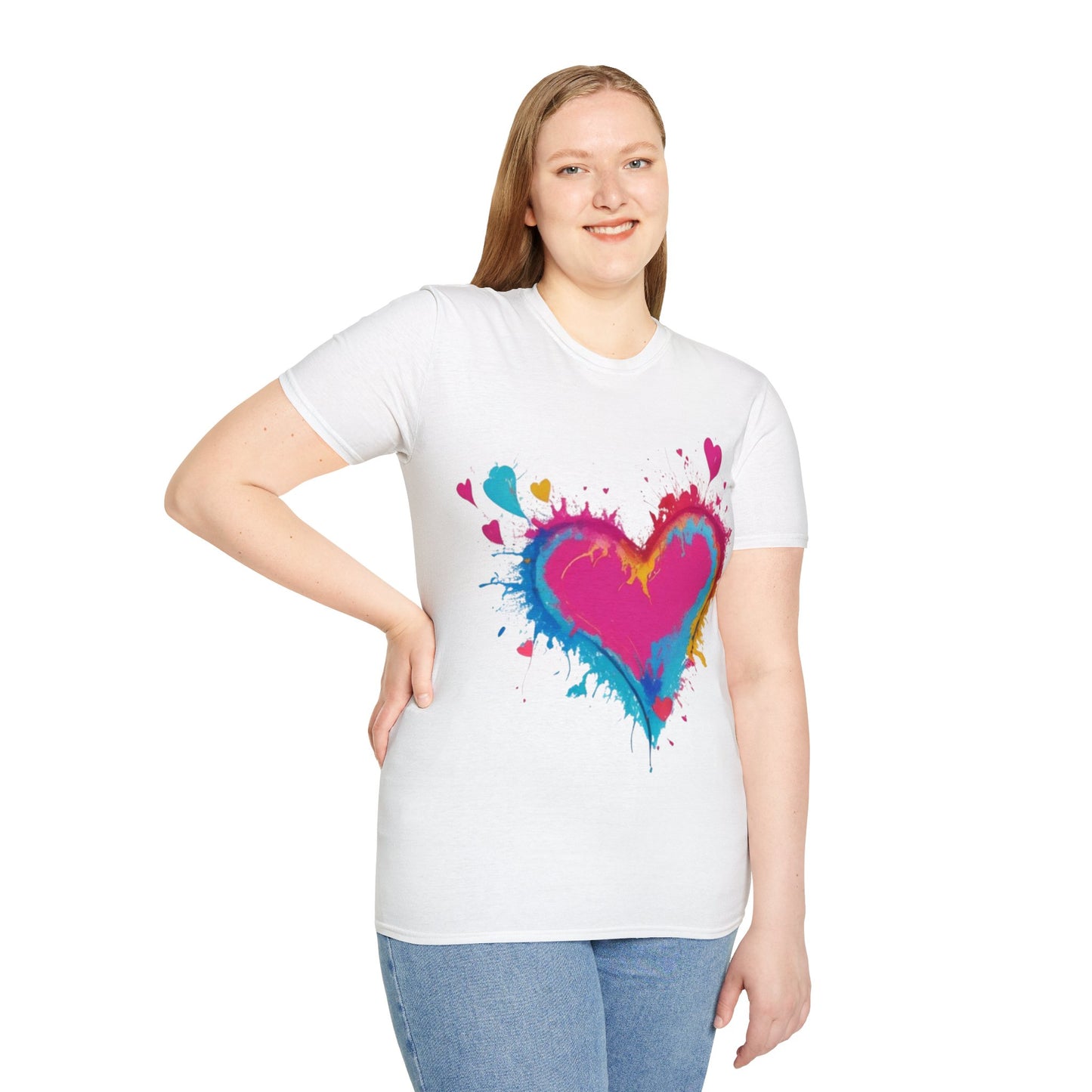 Colourful Love Heart - Unisex T-Shirt