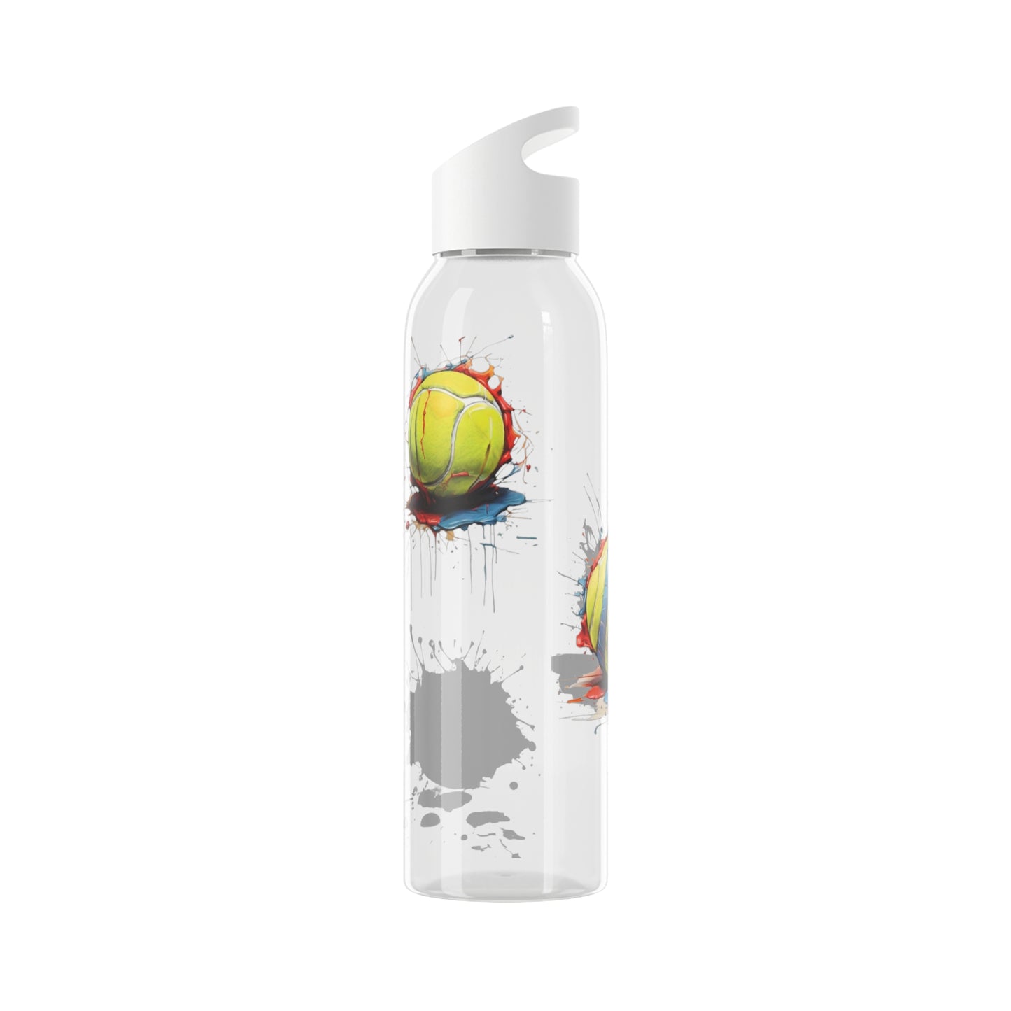 Colourful Messy Tennis Balls - Sky Water Bottle