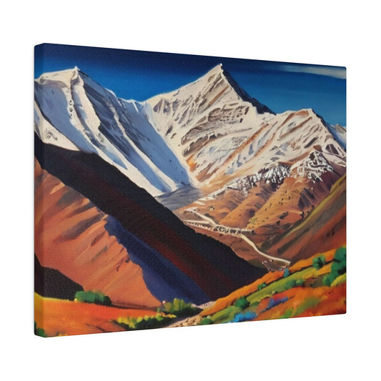 Mount Toubkal Colourful - Matte Canvas, Stretched, 0.75"