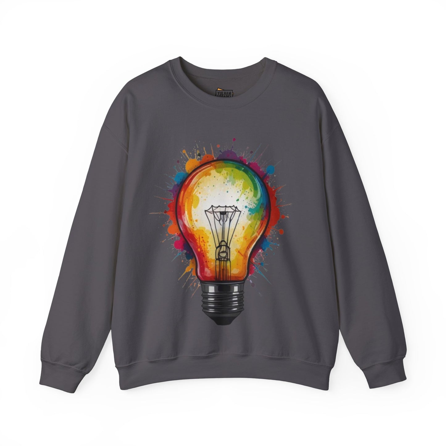 Colourful Lightbulb - Unisex Crewneck Sweatshirt