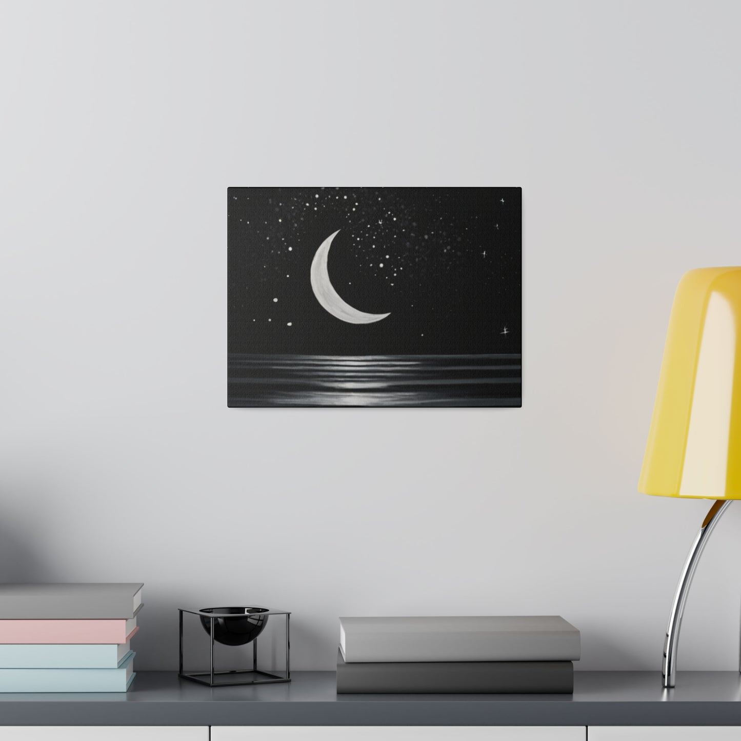 Half Moon Crescent Canvas - Matte Canvas, Stretched, 0.75"