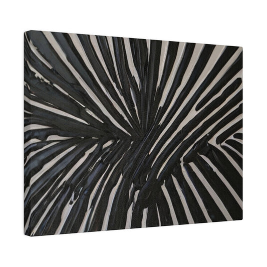 Messy Black Paint Lines Canvas - Matte Canvas, Stretched, 0.75"