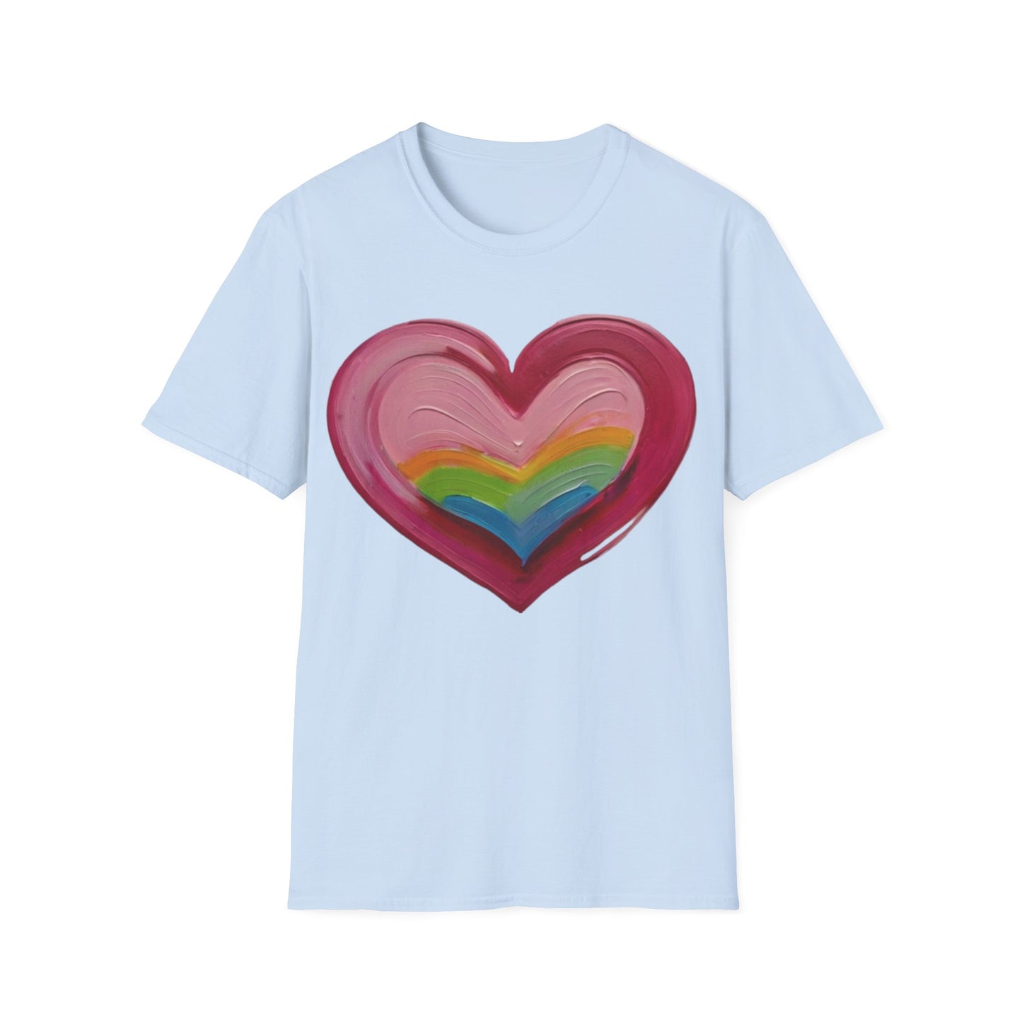 Pink Painted Love Heart - Unisex T-Shirt