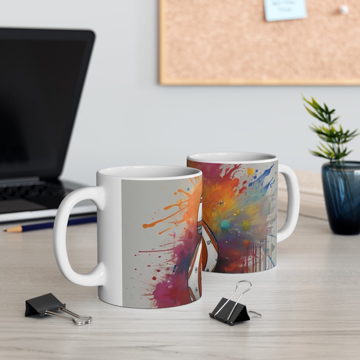 BB-8 Colourful Splatter Mug - Ceramic Coffee Mug 11oz