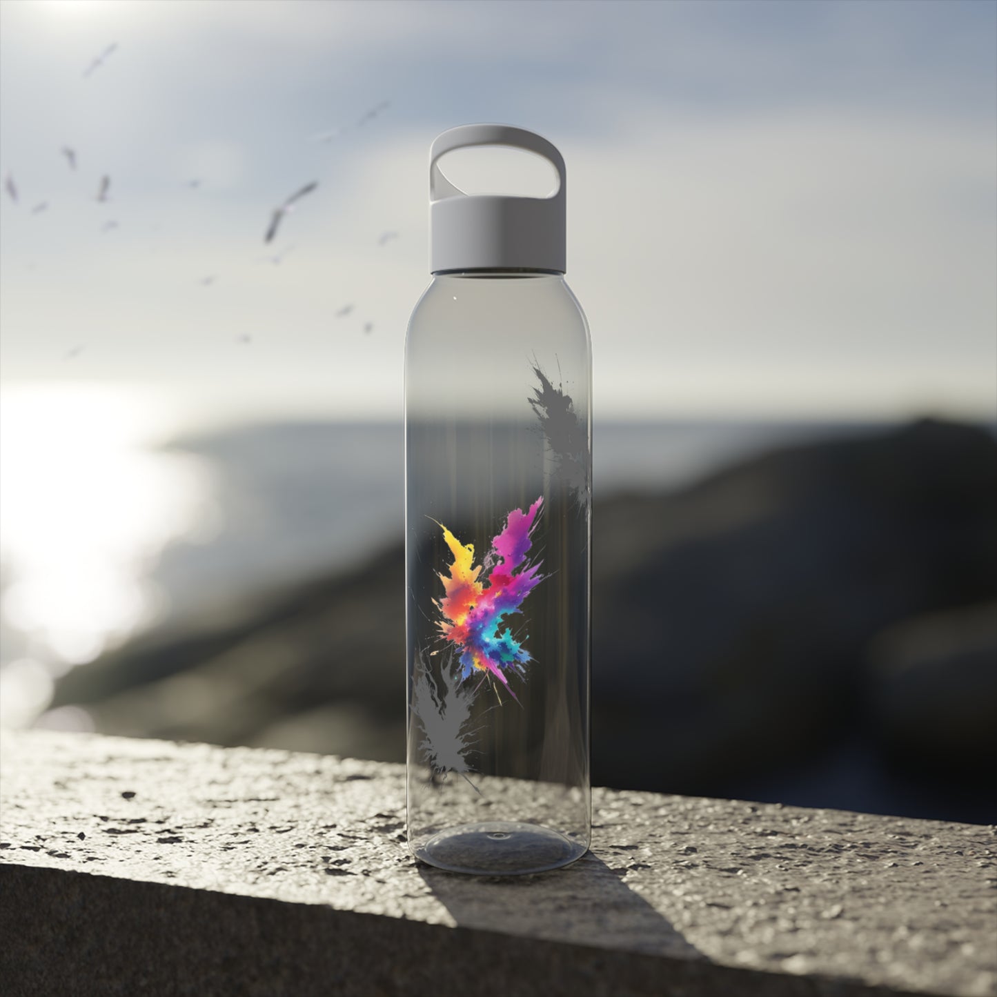 Colourful Lightning Bolts - Sky Water Bottle