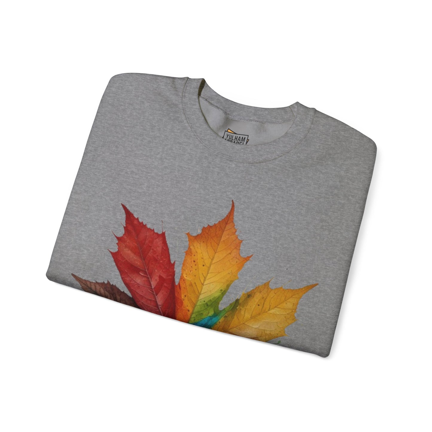 Colourful Autumn Leaf - Unisex Crewneck Sweatshirt