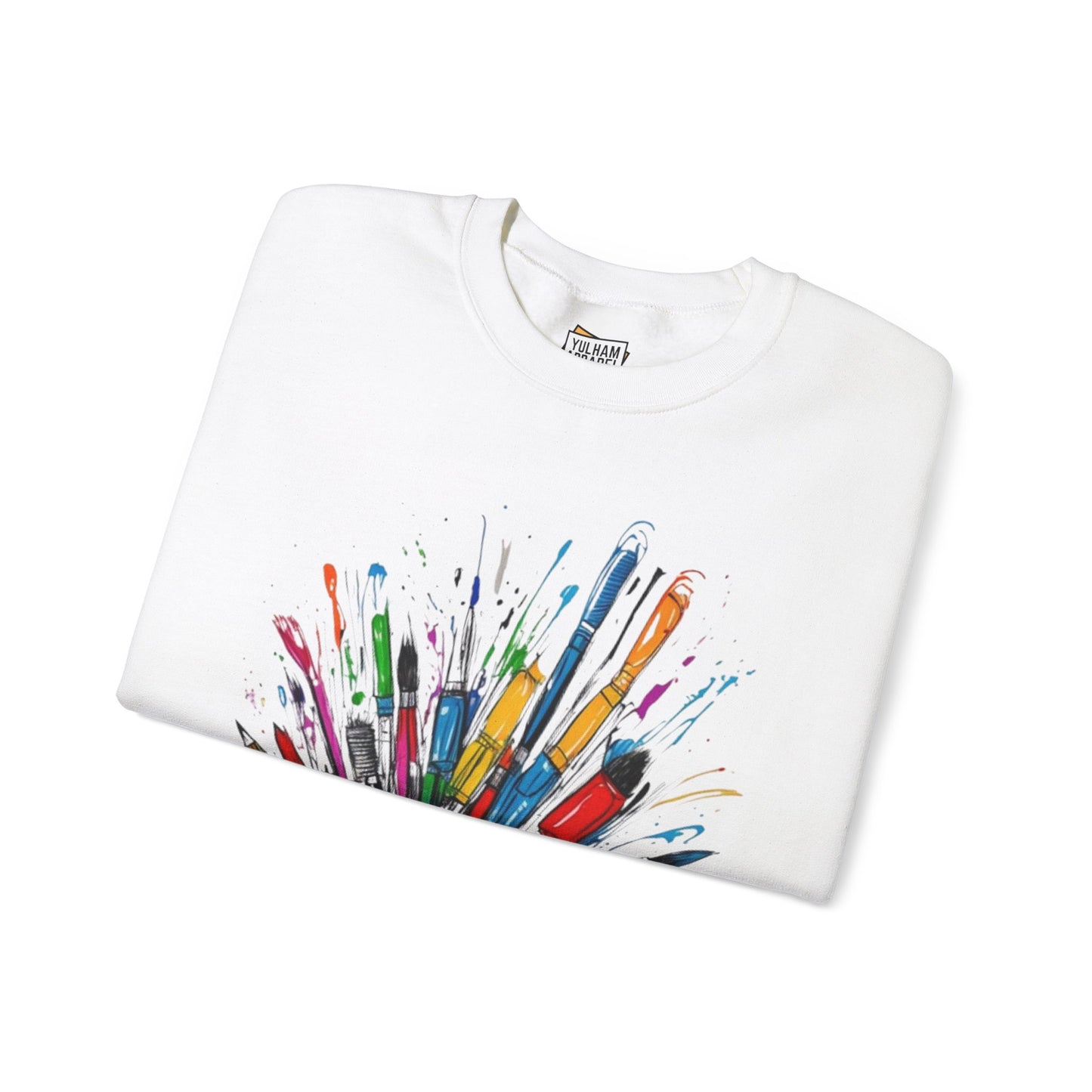 Messy Paintbrushes - Unisex Crewneck Sweatshirt