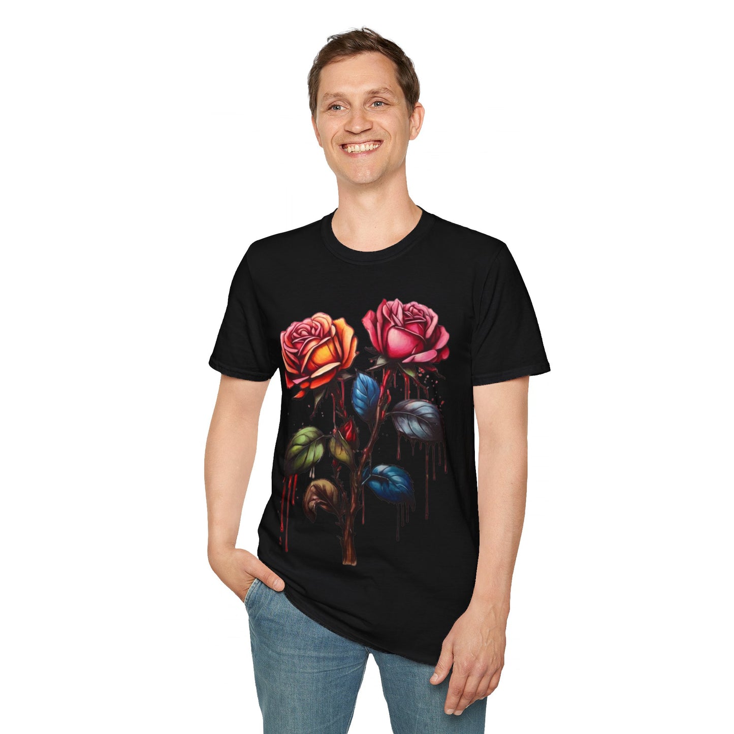 Colourful Rose Duo - Unisex T-Shirt