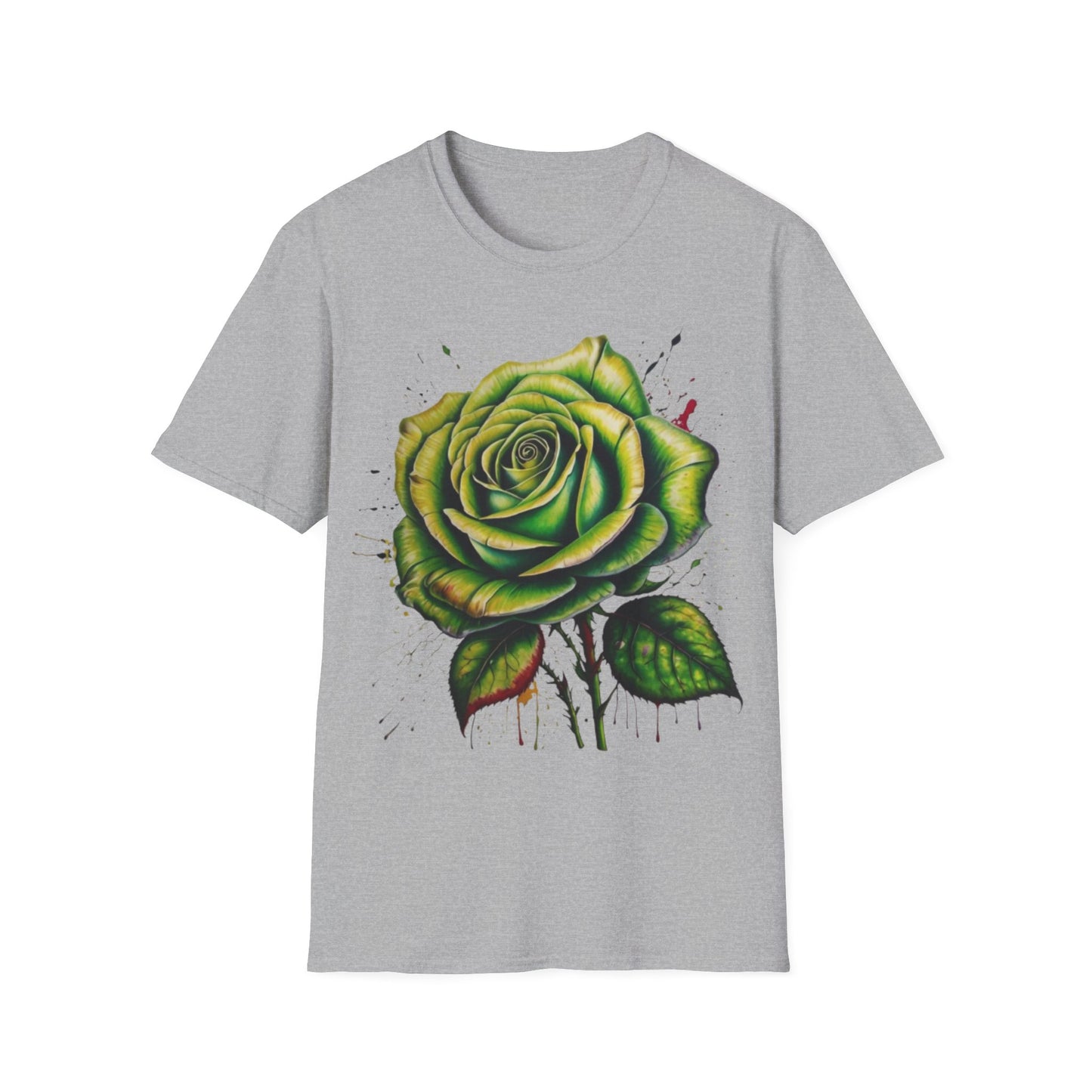 Messy Green Rose - Unisex T-Shirt