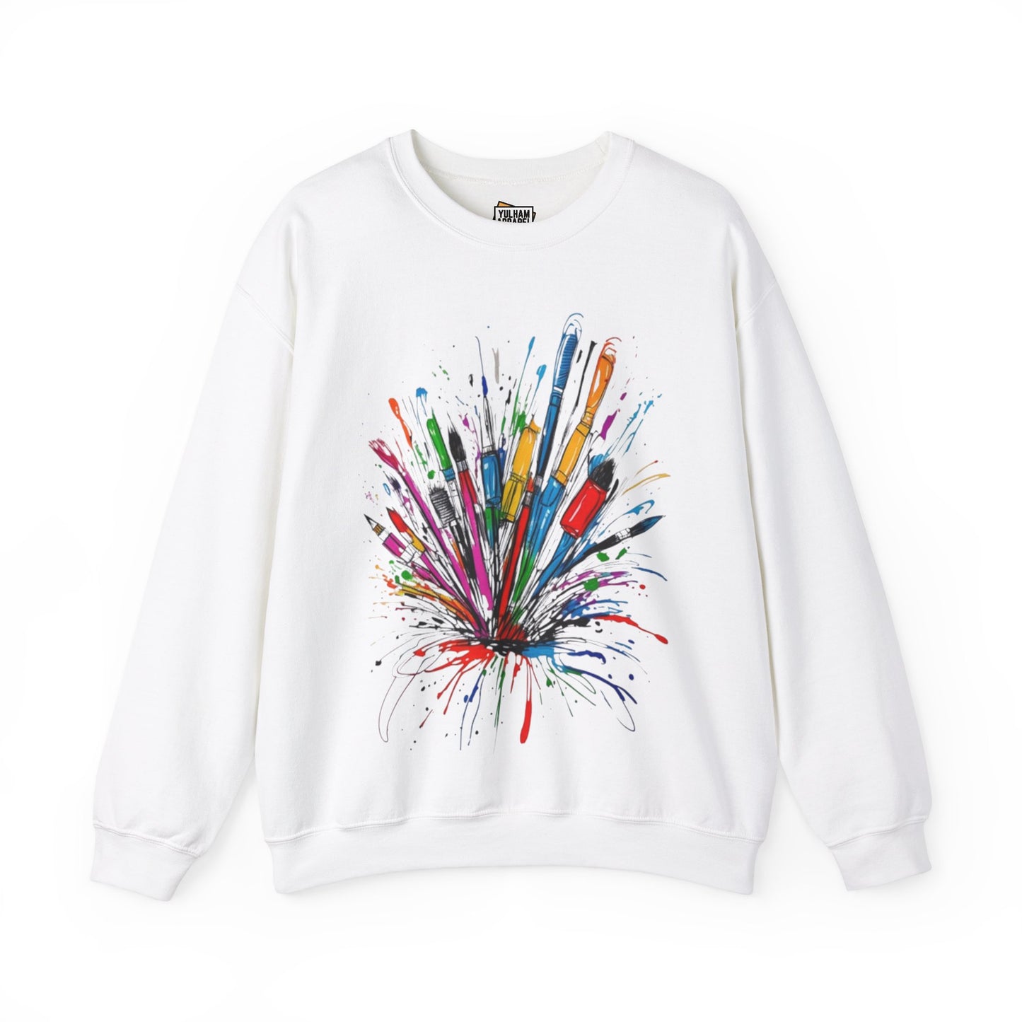 Messy Paintbrushes - Unisex Crewneck Sweatshirt