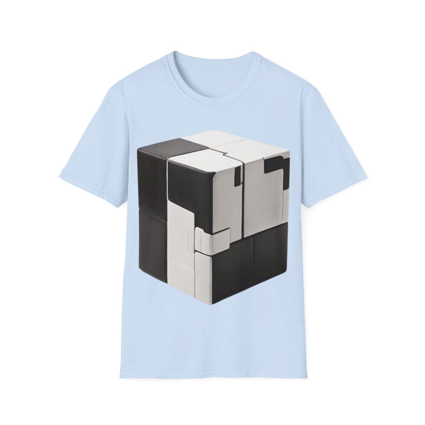 Black and White Cube - Unisex T-Shirt