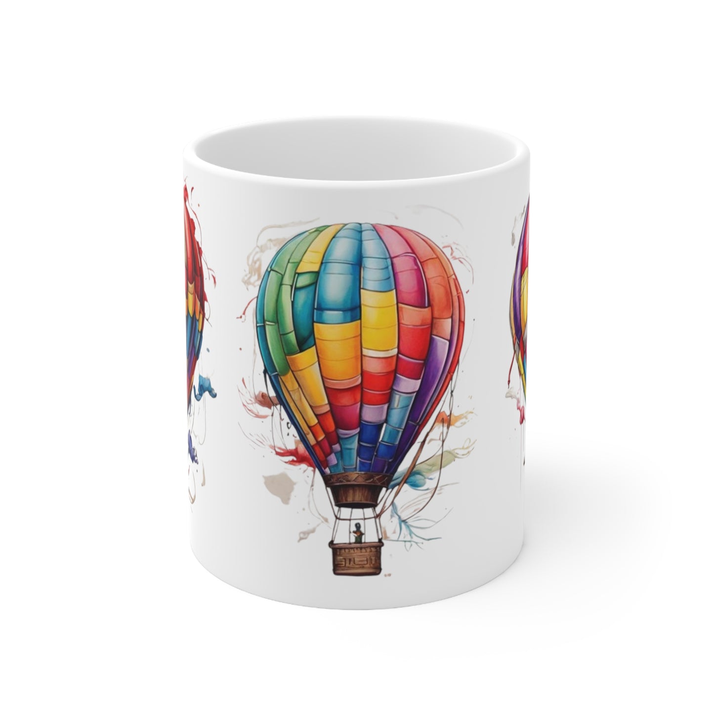 Colourful Hot Air Balloons Mug - Ceramic Coffee Mug 11oz