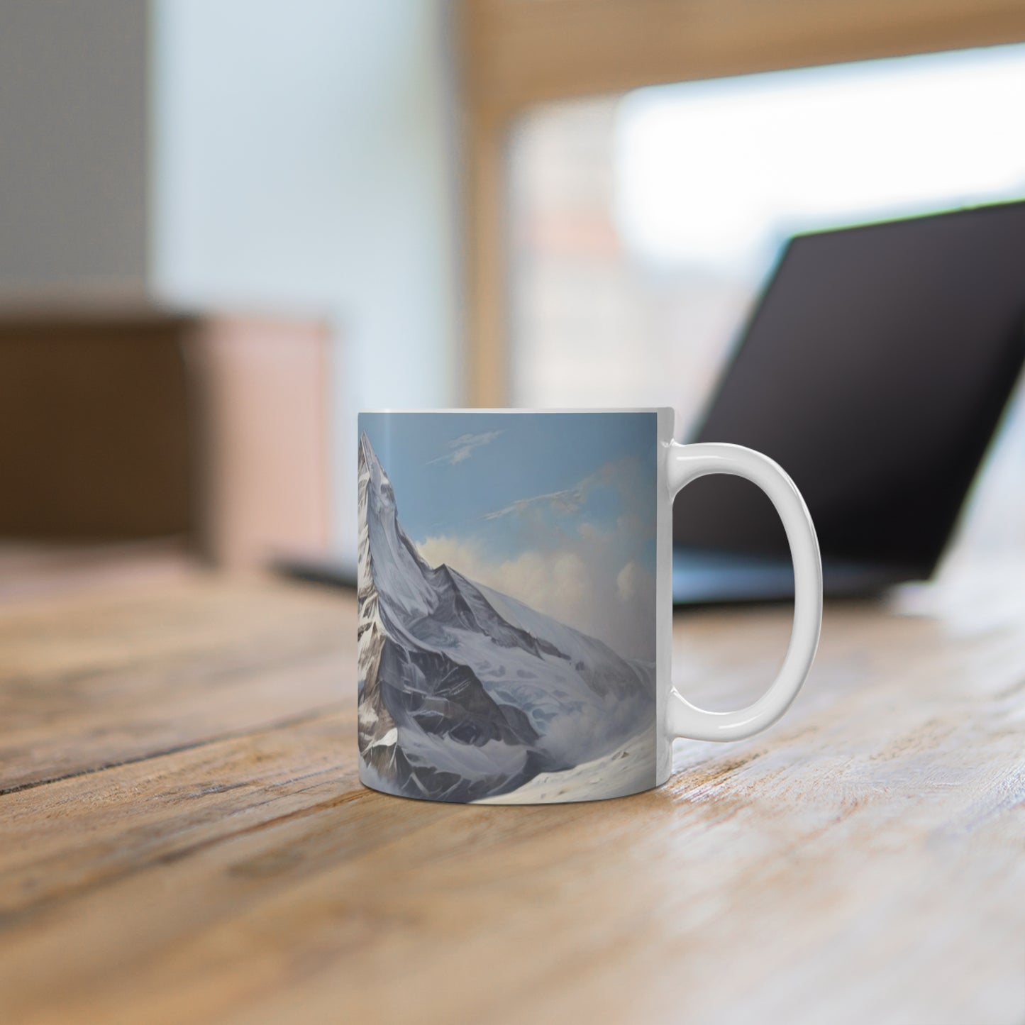 Matterhorn Mountain Artwork Mug - Ceramic Coffee Mug 11oz