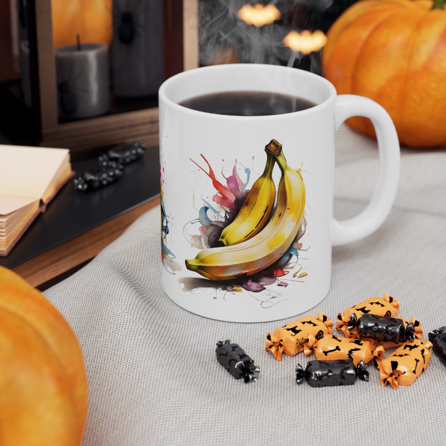 Colourful Bananas Mug - Ceramic Coffee Mug 11oz