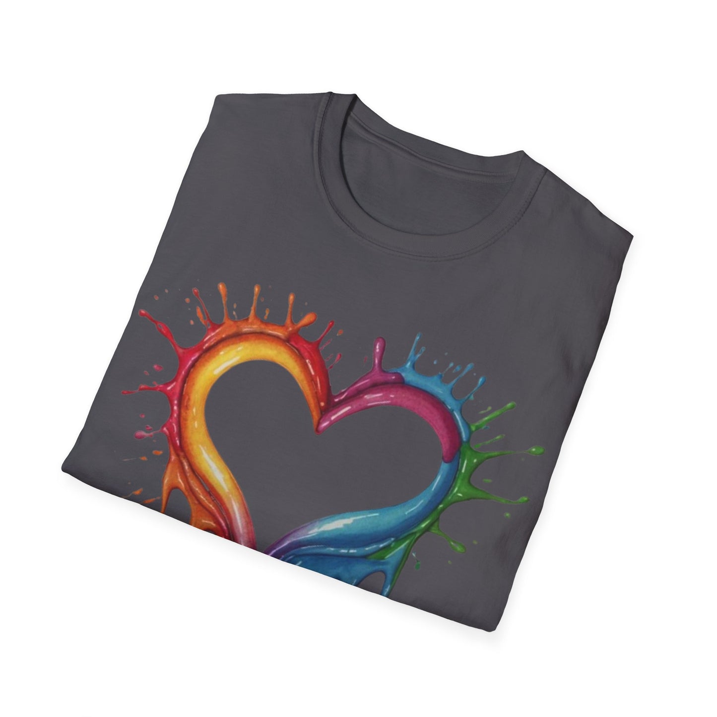 Messy Melting Love Heart - Unisex T-Shirt