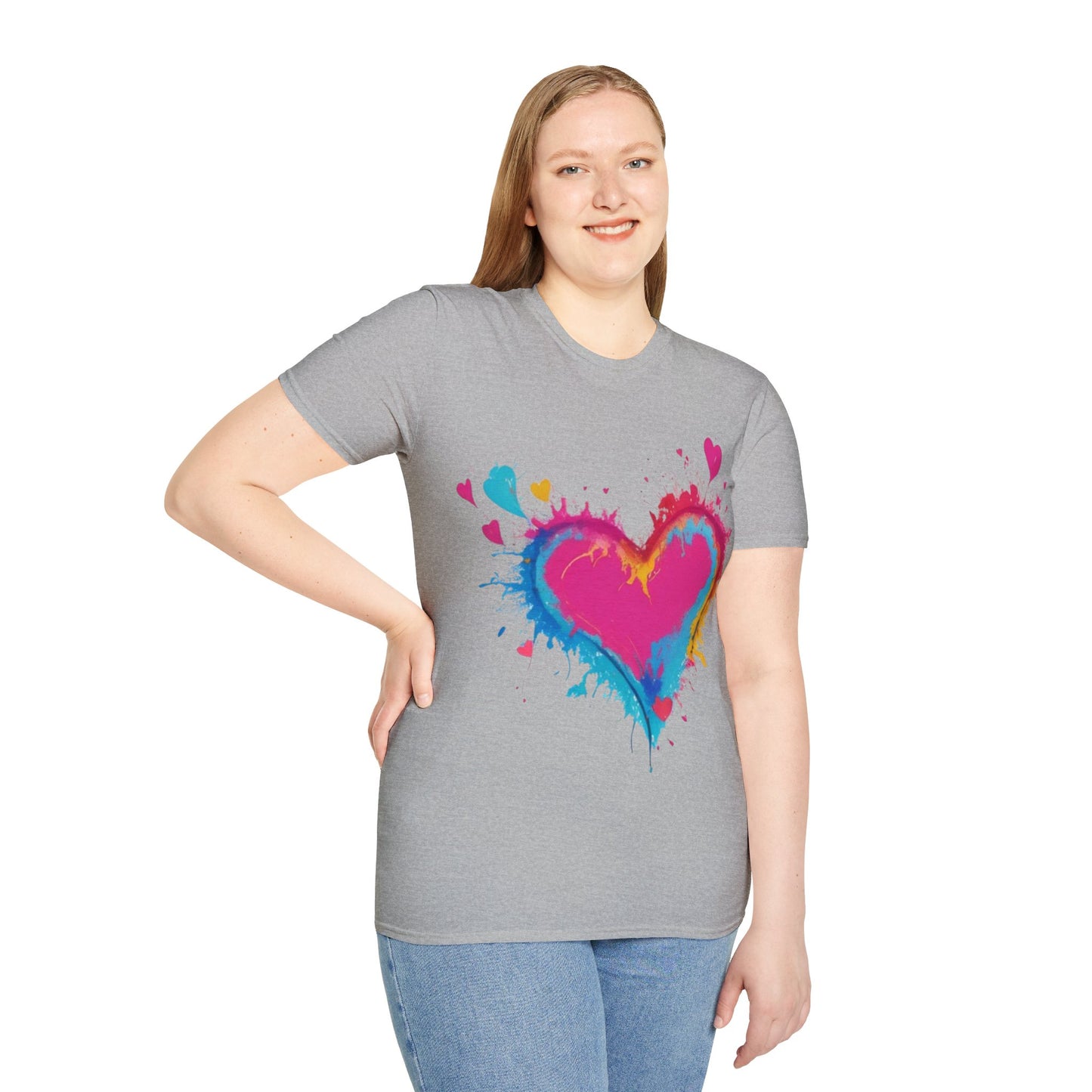 Colourful Love Heart - Unisex T-Shirt