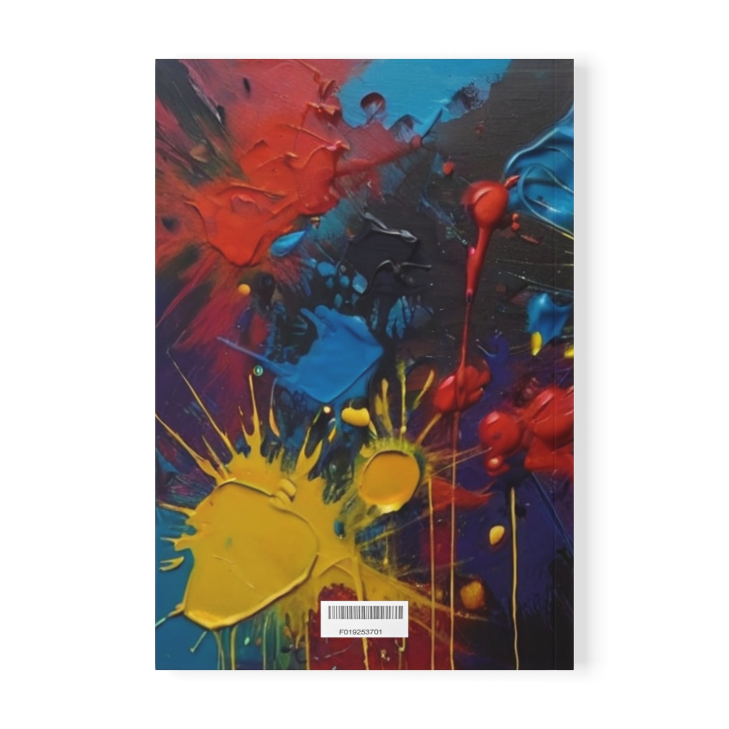 Messy Paint Prints - Softcover Notebook, A5