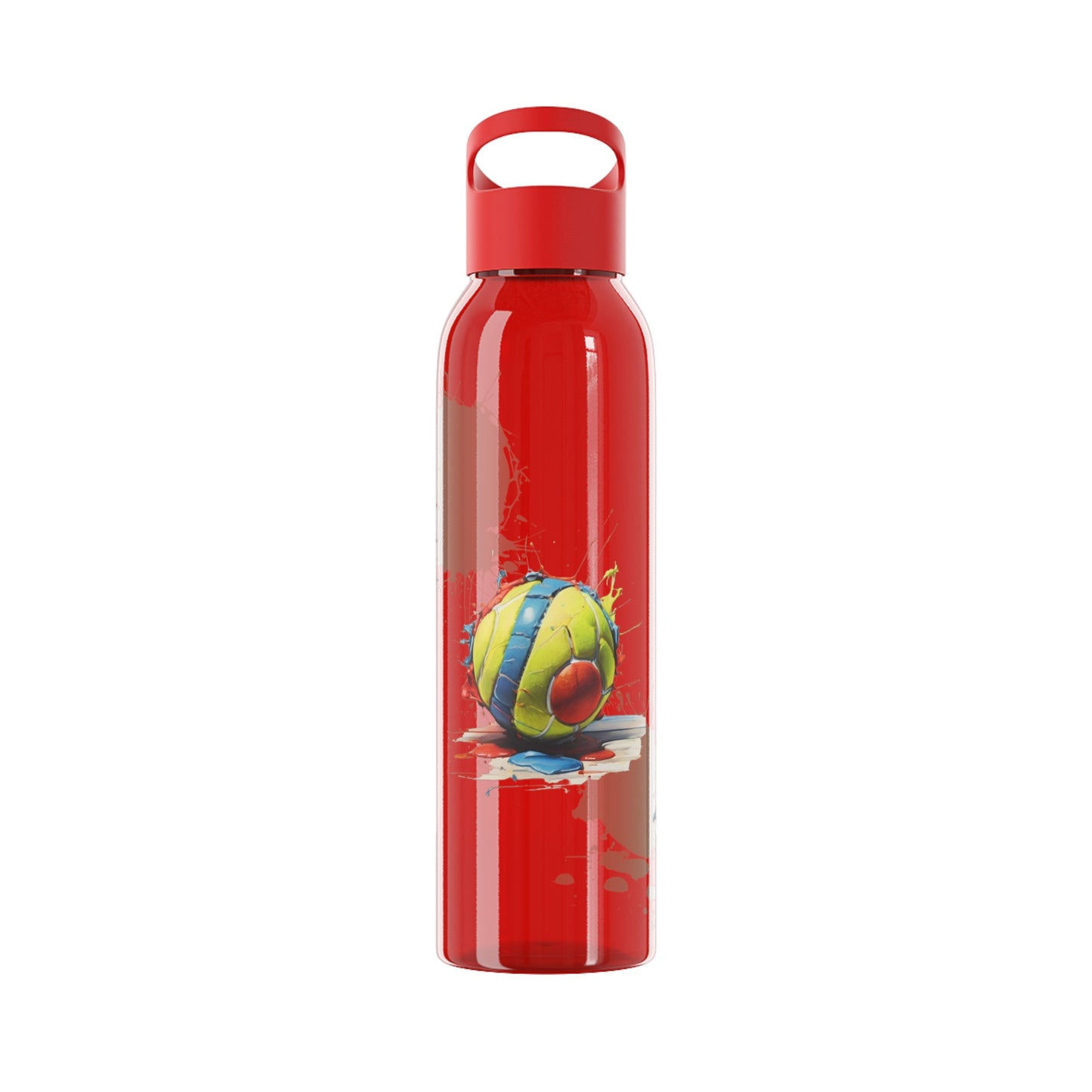 Colourful Messy Tennis Balls - Sky Water Bottle