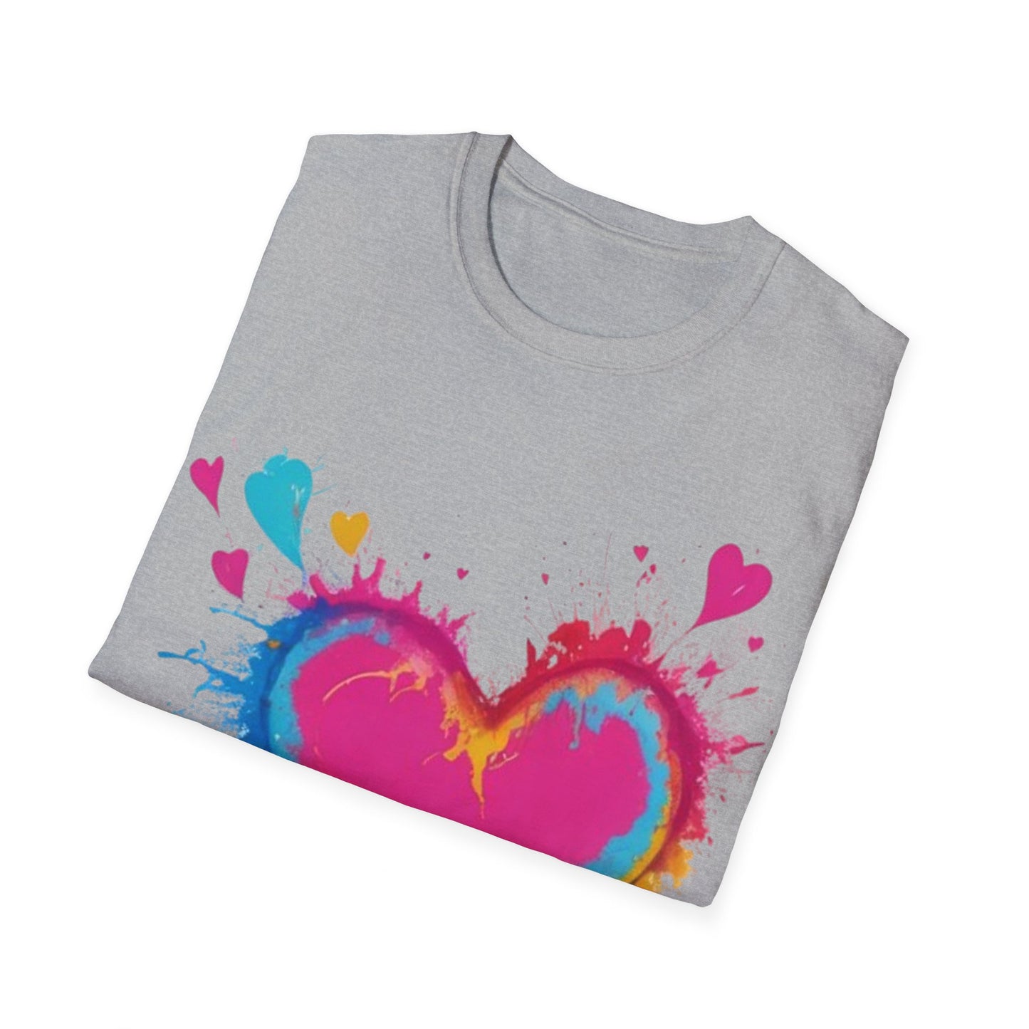 Colourful Love Heart - Unisex T-Shirt