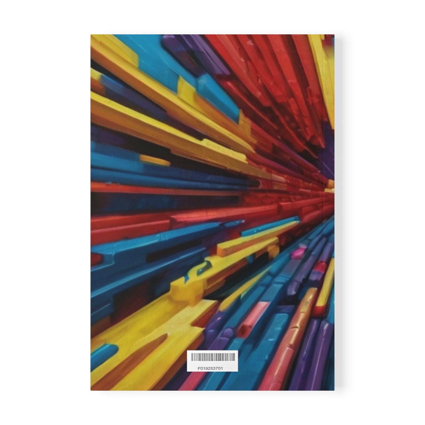 Colourful 3D Abstract Optical Illusion - Softcover Notebook, A5