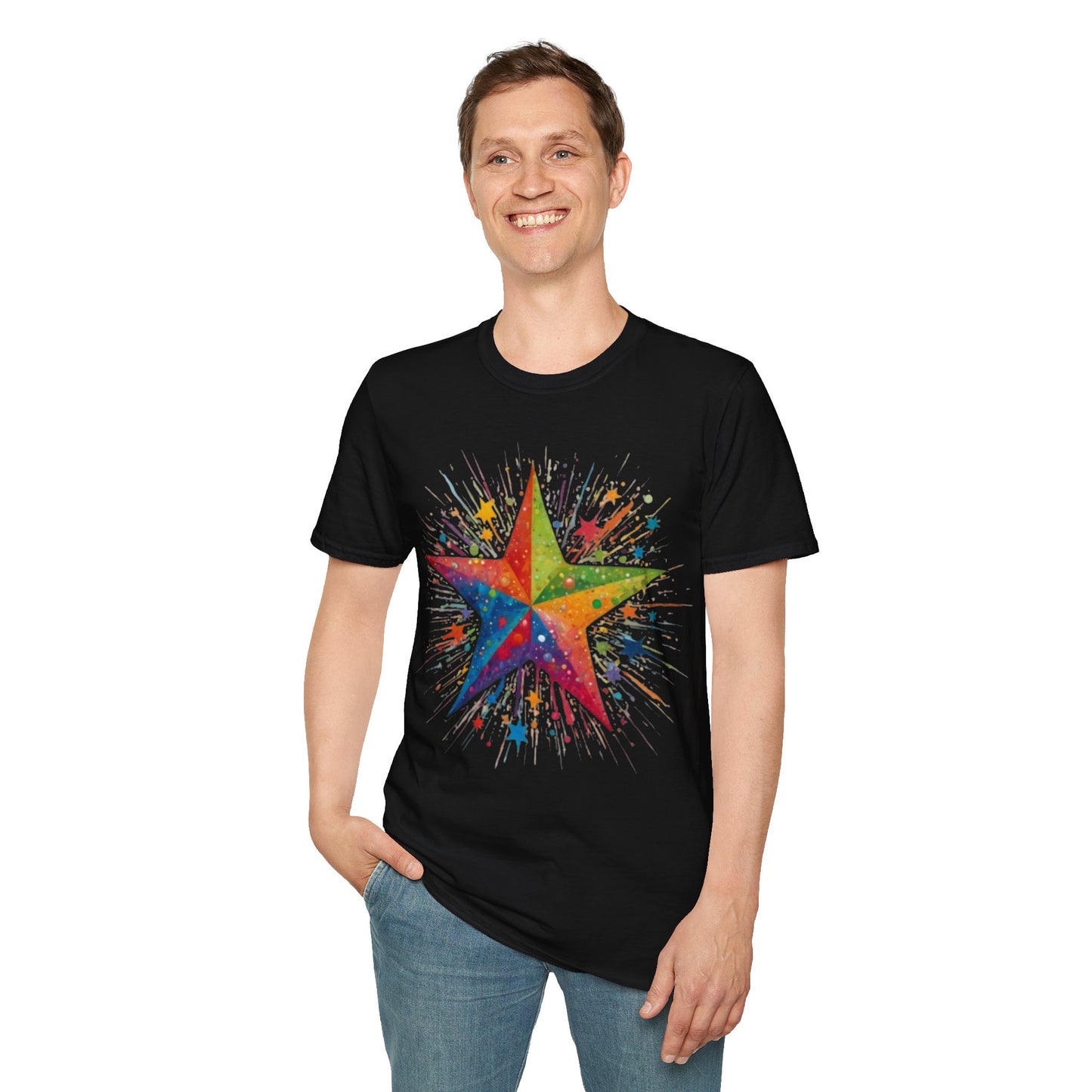 Exploding Messy Star - Unisex T-Shirt