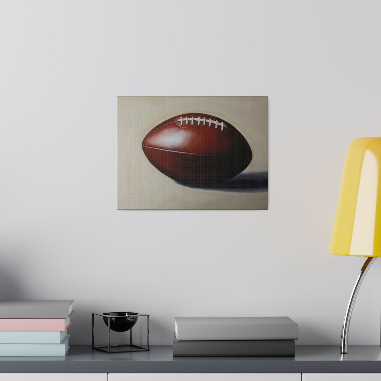 Classic Rugby Ball - Matte Canvas, Stretched, 0.75"