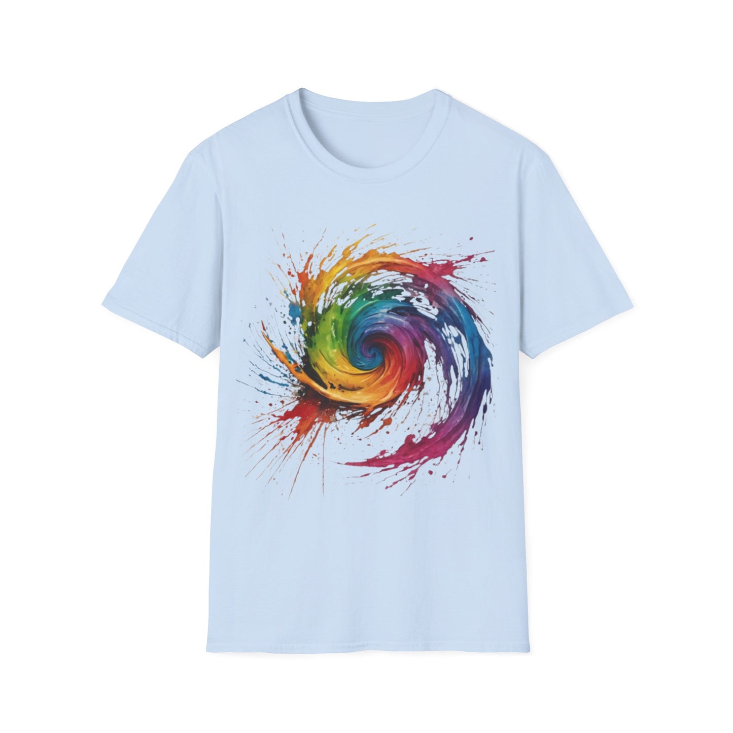 Colourful Messy Swirly Pattern - Unisex T-Shirt