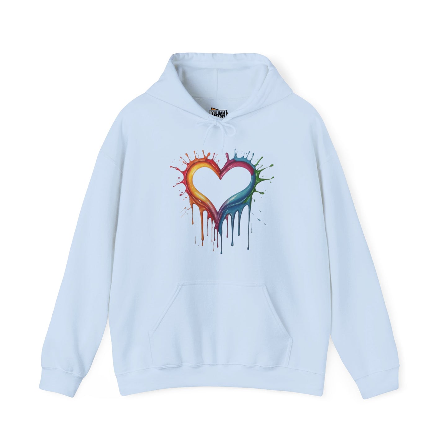 Messy Melting Love Heart - Unisex Hooded Sweatshirt