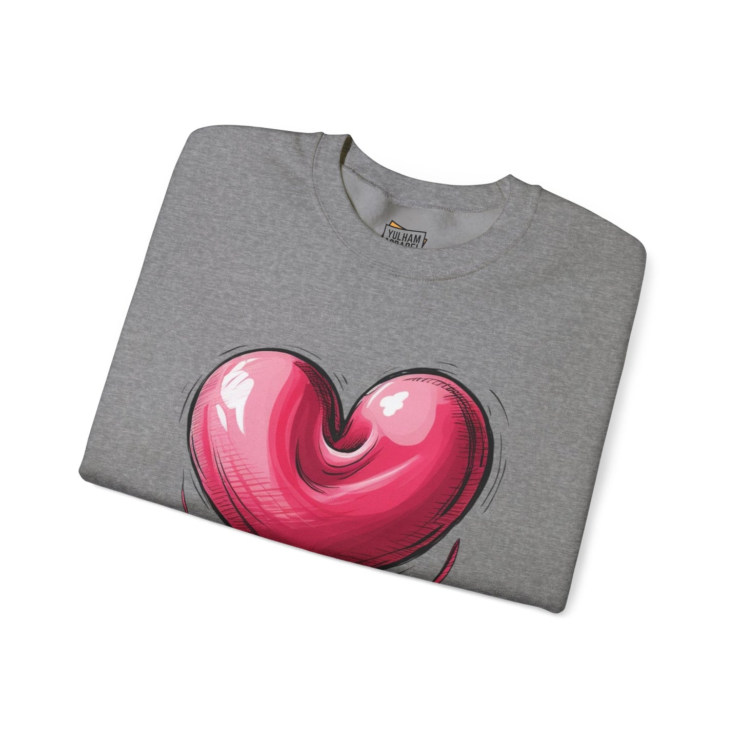 Deflating Love Heart - Unisex Crewneck Sweatshirt