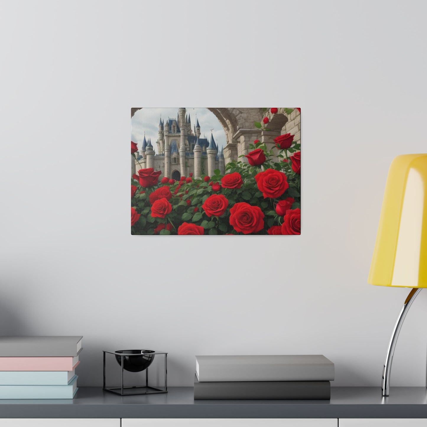 Roses At The Bottom Of A Castle - Matte Canvas, Stretched, 0.75"