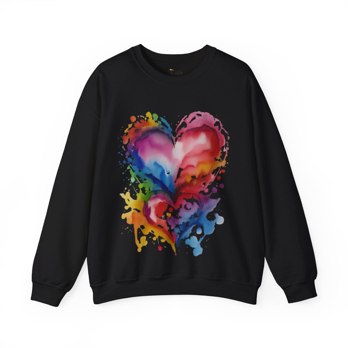 Watercolour Love Heart Duo - Unisex Crewneck Sweatshirt