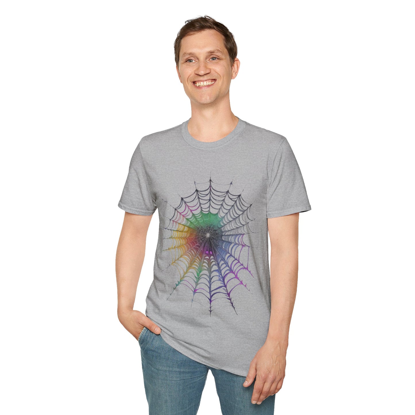 Colourful Spiderweb - Unisex T-Shirt