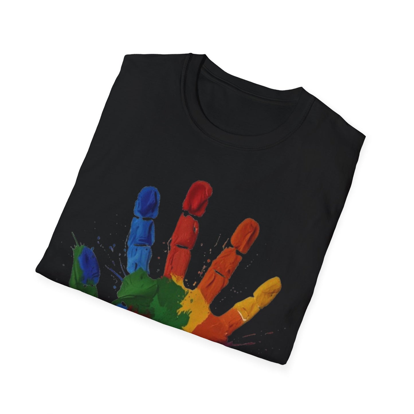 Colourful Messy Fingerprint - Unisex T-Shirt