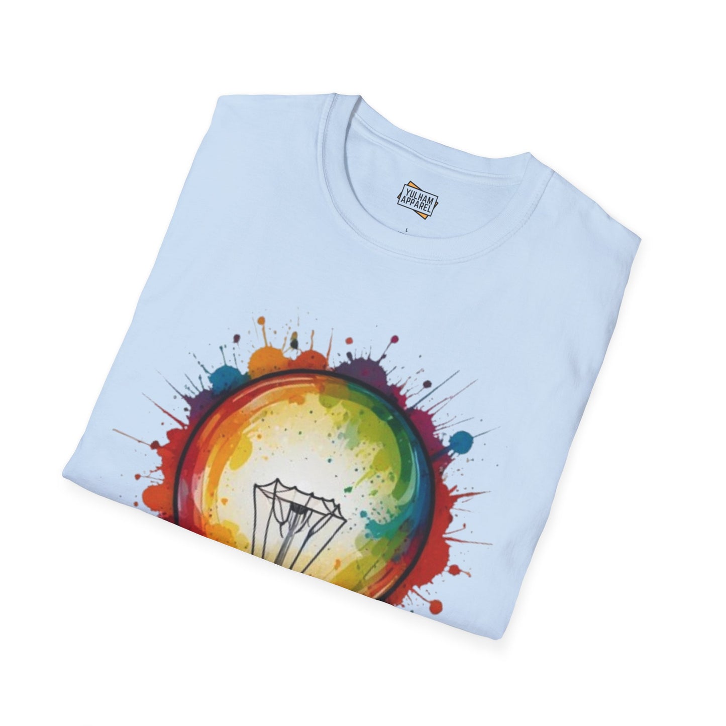 Colourful Lightbulb - Unisex T-Shirt