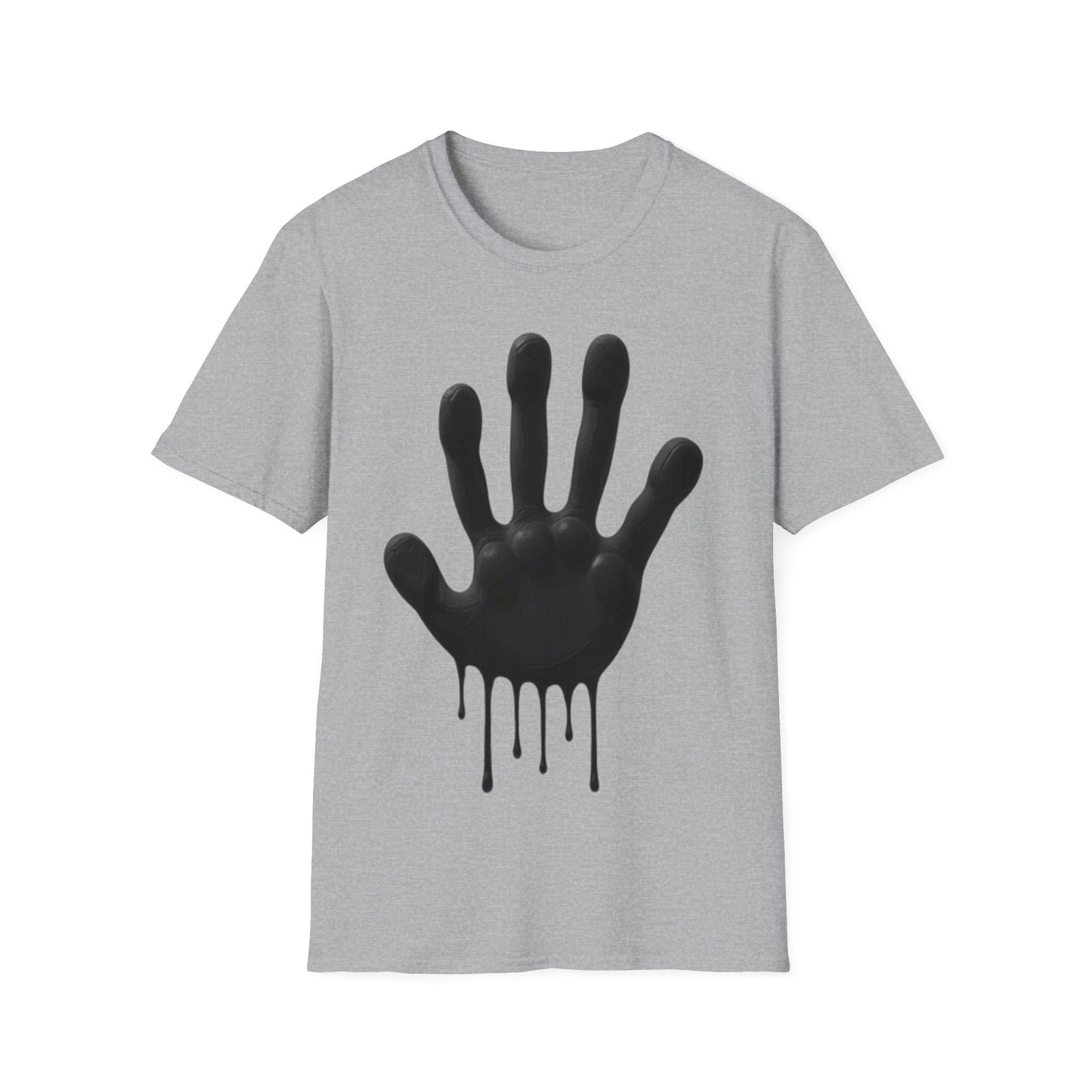 Black Hand Print Art - Unisex T-Shirt