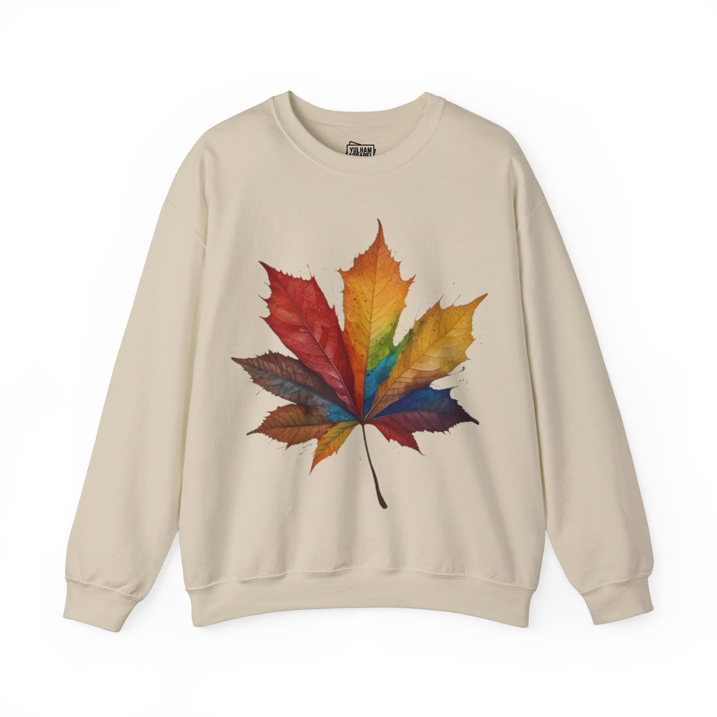 Colourful Autumn Leaf - Unisex Crewneck Sweatshirt