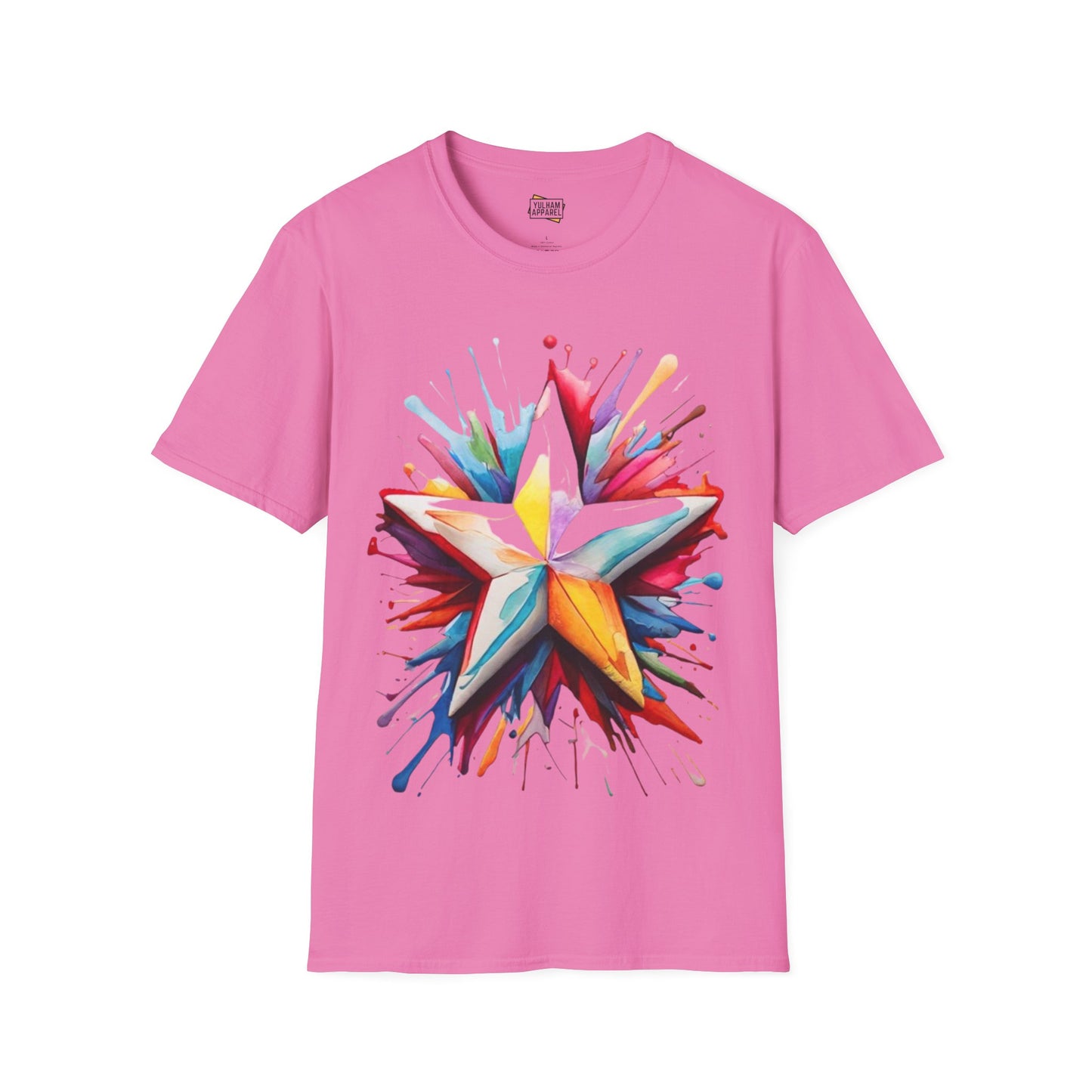 Messy Colourful Star - Unisex T-Shirt