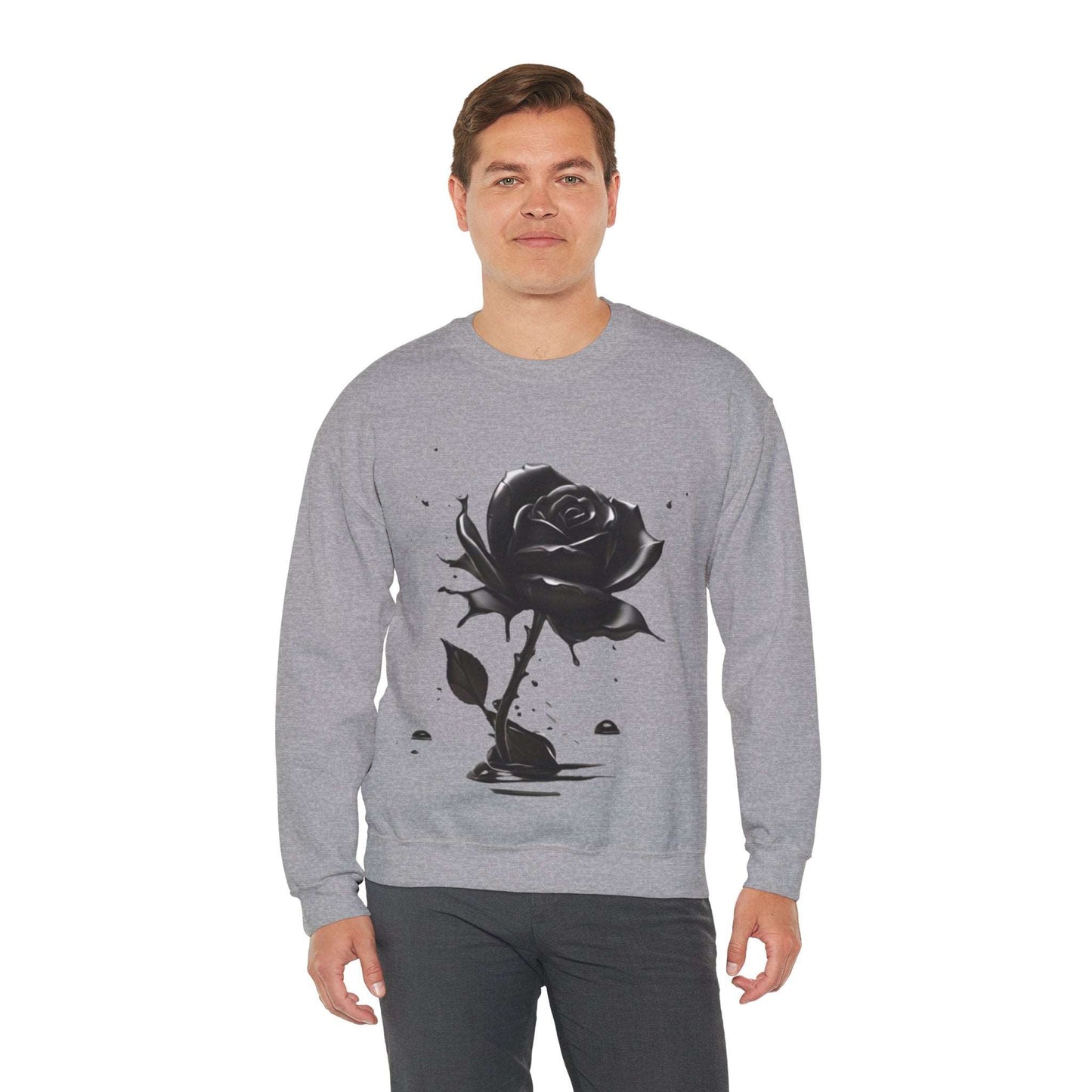 Black Rose - Unisex Crewneck Sweatshirt