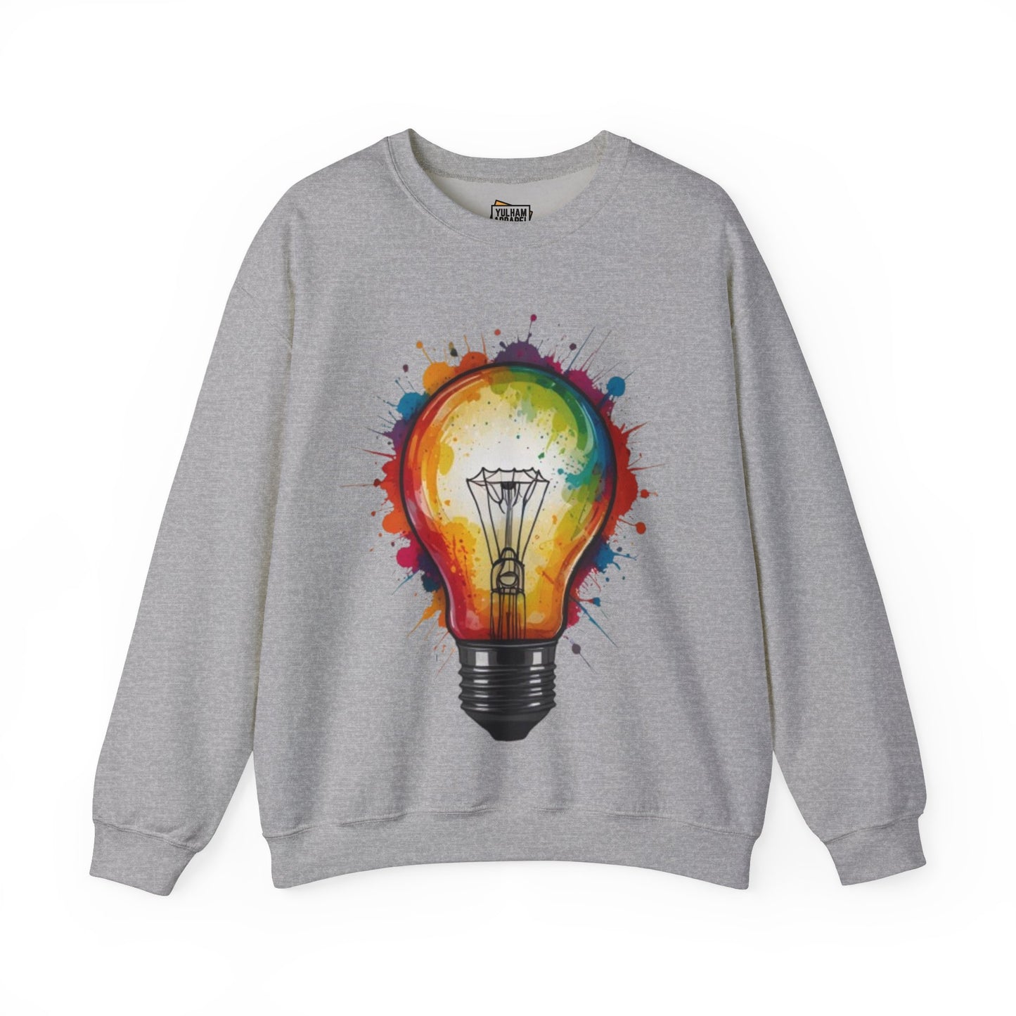 Colourful Lightbulb - Unisex Crewneck Sweatshirt