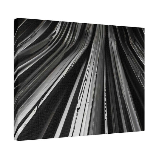 Black and White Lines - Matte Canvas, Stretched, 0.75"