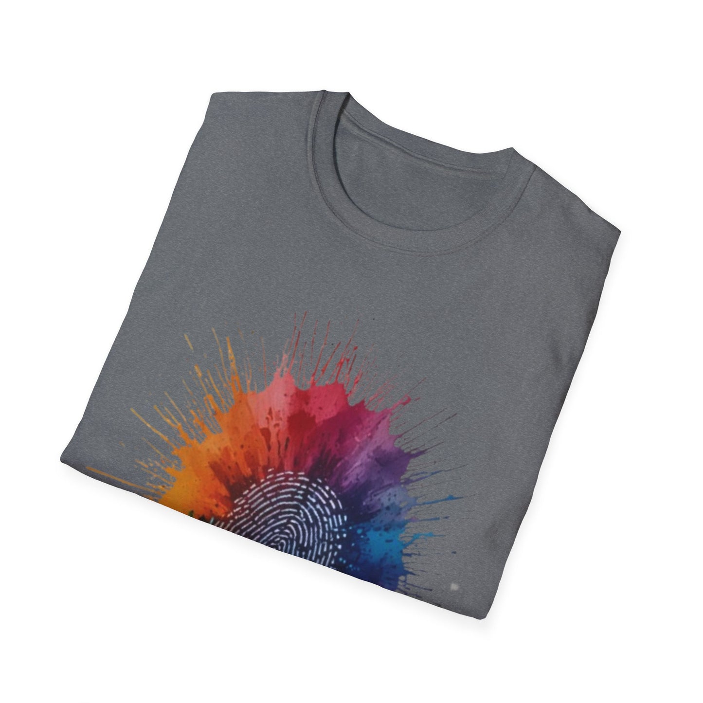 Colourful Messy Fingerprint - Unisex T-Shirt