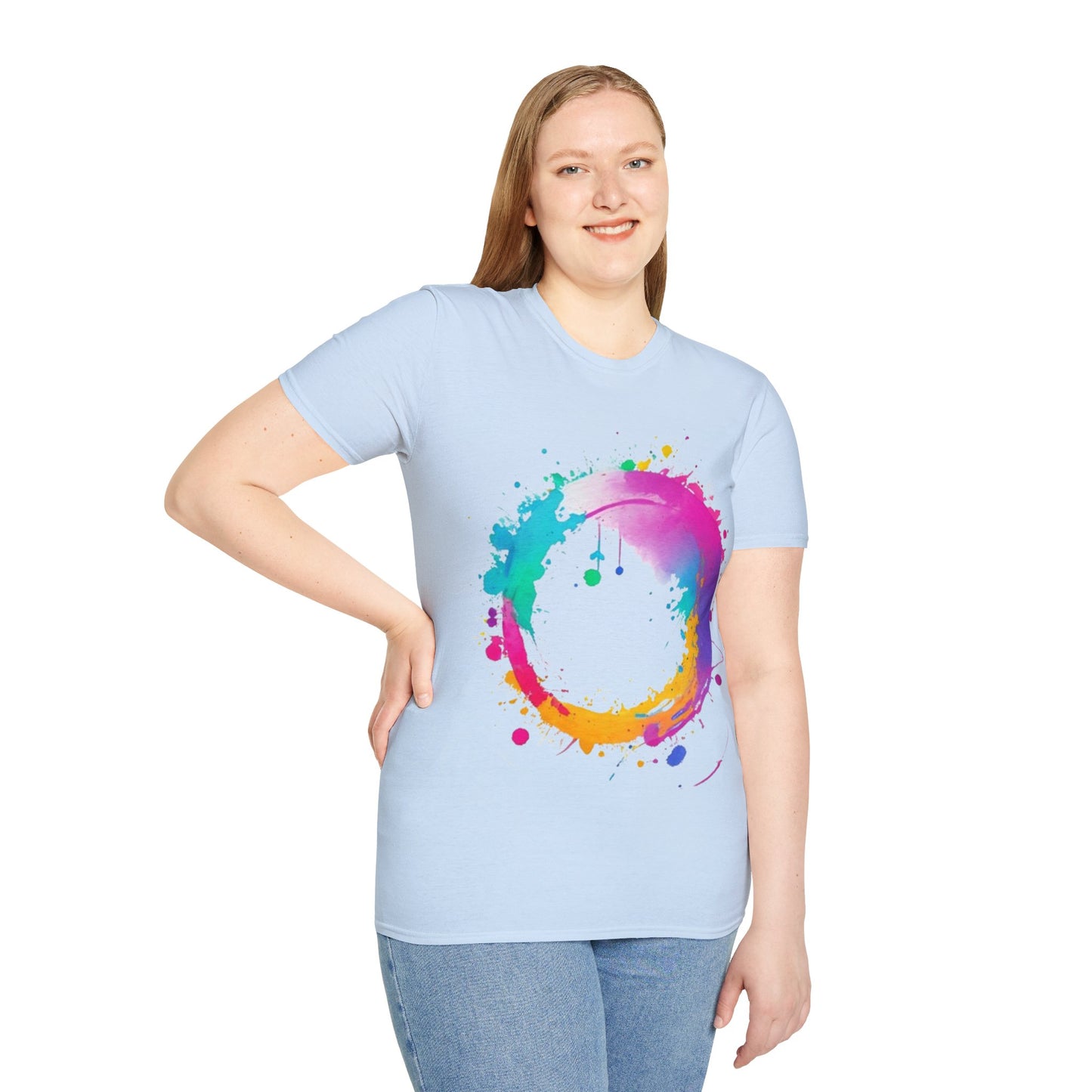 Messy Colourful Circle - Unisex T-Shirt